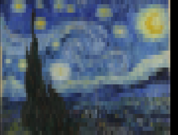 Starry Night (hamming resampling)