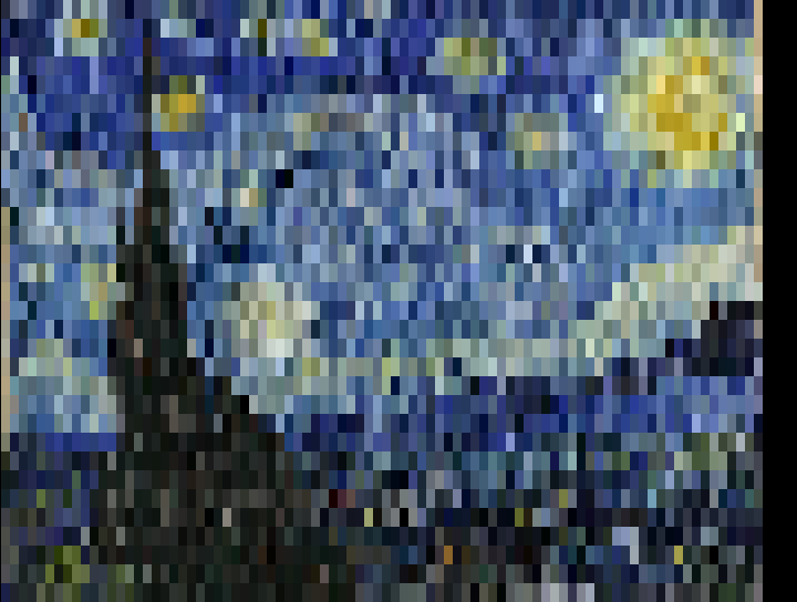 Starry Night (nearest resampling)