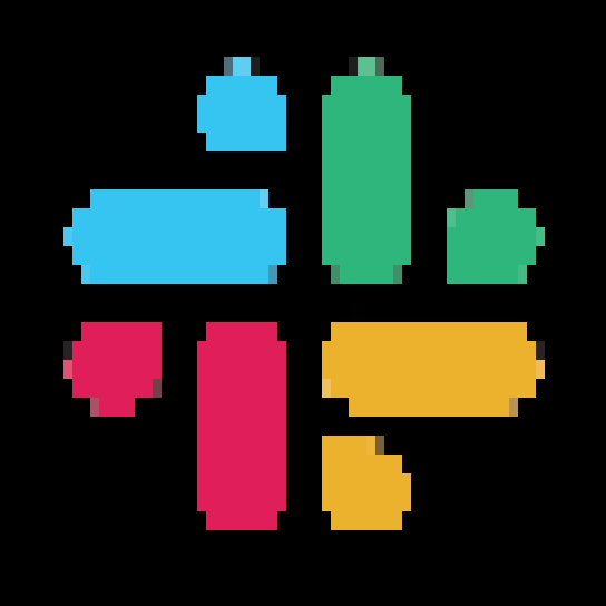 Slack logo in text (block charset)