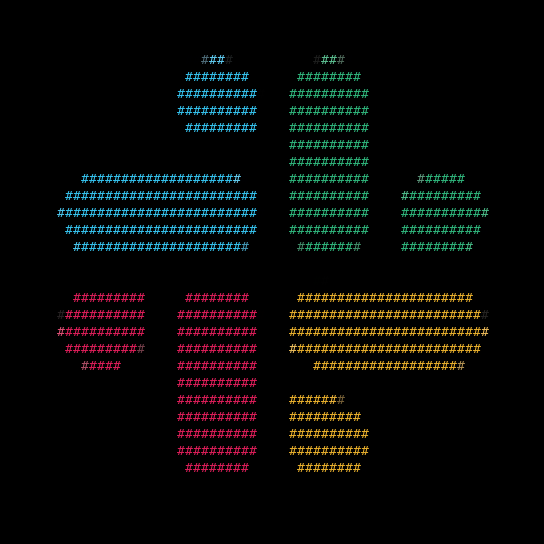 Slack logo in text (hash charset)